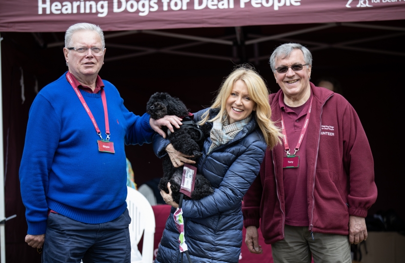 Esther with supporters of Hearing Dogs for the Deaf