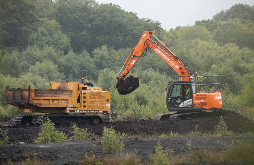 peat works at Lindow Moss