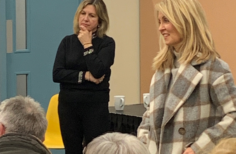 Esther McVey and Helen Treeby organised a local meeting